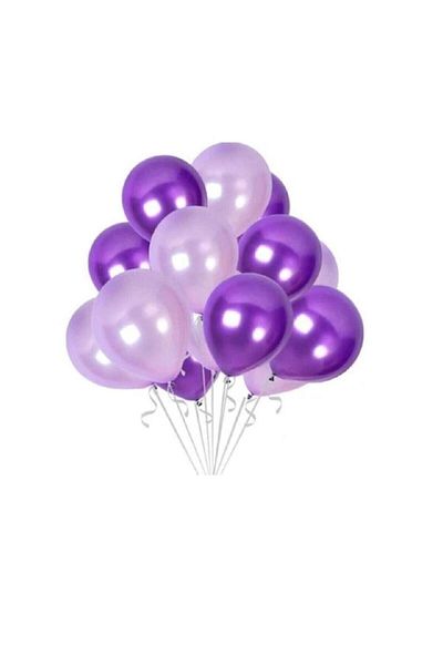 Dipak Lilac / Purple Color Metallic Balloon 20 Pieces