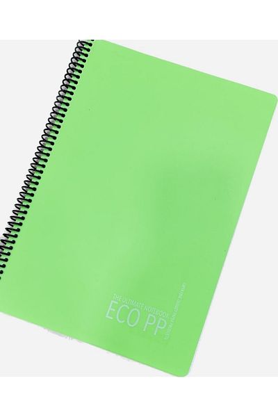 karinabest Gıpta Eco the Ultimate Notebook School Notebook 100 Φύλλα A4 Eco Spiral Πλαστικό Κάλυμμα Καρό 1 Τεμάχιο
