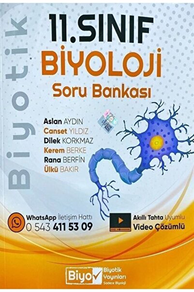 Biyotik Yayınları Biyotik 11.sınıf Biyoloji Soru Bankası 2026