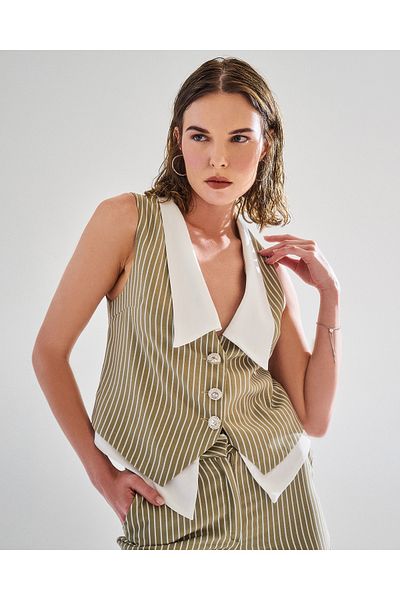 BASAKLA OFFICIAL Striped Vest