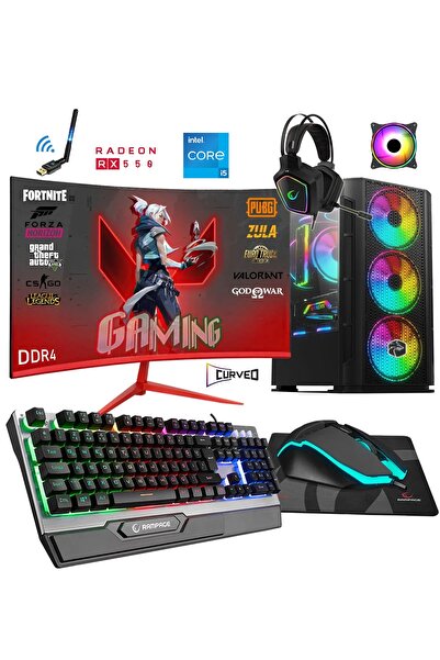 Zeiron Maxpancel X50 i5-10400F 16GB DDR4 512GB SSD Rx550 4GB 23.8" Curved Oyu...