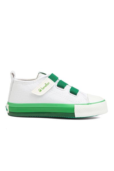 Benetton BN-90649 - White Green Children's Sneakers
