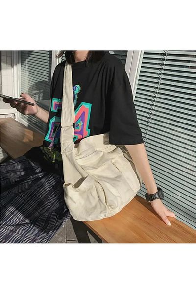 Gofeel Y2k Vintage Cargo Buzunar Volum Intern Estetic Geantă Messenger Lată