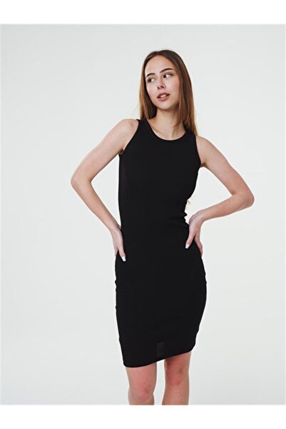 buğlem collection Halter yaka diz üstü kolsuz elbise