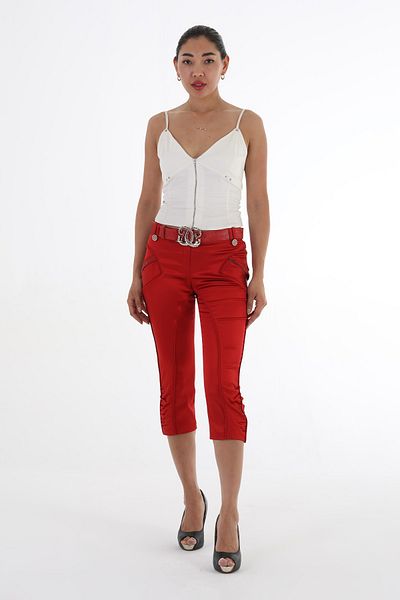Balizza BLZ-POCKETS STONE DESIGN DESIGN LEATHER BELTED LEGS WITH STRINGED Sides