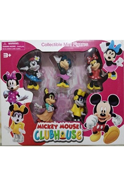 bisepetim Oyuncak Minnie Mouse 5li Set Mickey Mouse Oyuncak Karakter Seti