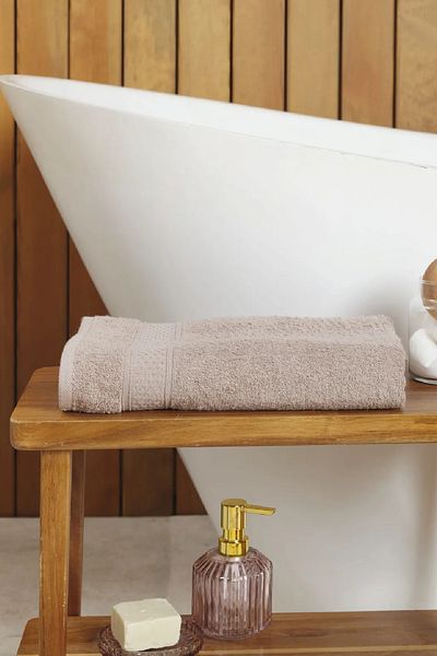Karaca Home Dielle Recycle Beige Face Towel - 50 cm x 90 cm
