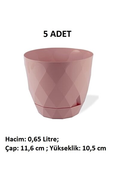 DipFiyatBurada 5 ADET 0,65lt Ø11,6x10,5cm Baklava Desenli Tabaklı Dekoratif P...