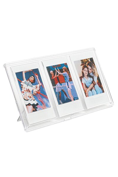 Fujifilm Instax Mini Film Uyumlu 3'lü Pleksi Fotoğraf Çerçevesi