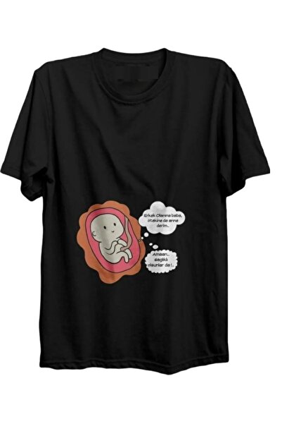 blausee wear Μπλουζάκι εγκυμοσύνης με στάμπα μεγάλου μεγέθους