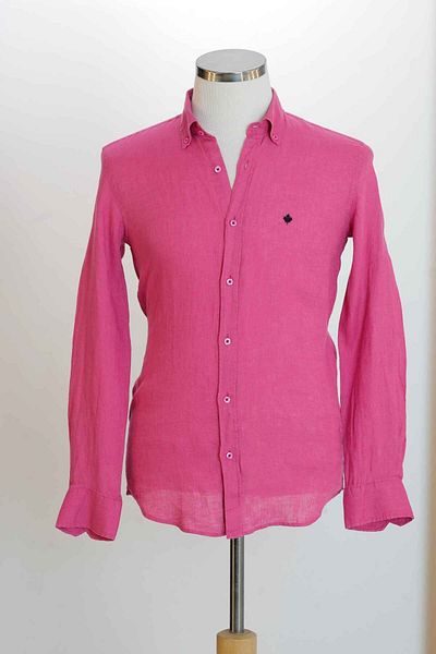 Paul Martin Canadian 100% Linen Plain Sports Model Men's Shirt PM3456R24