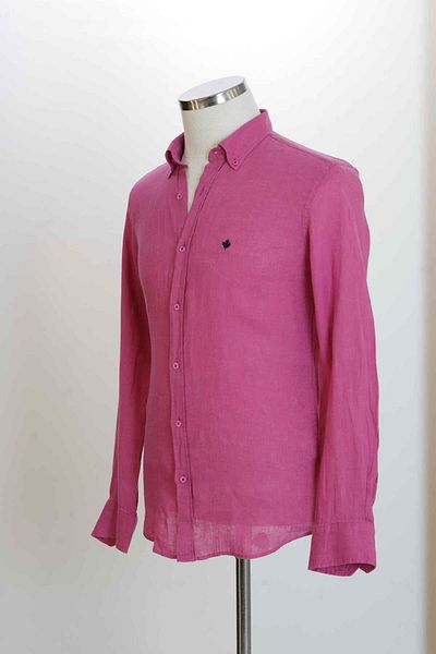 Paul Martin Canadian 100% Linen Plain Sports Model Men's Shirt PM3456R24