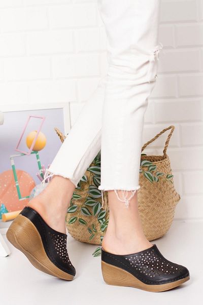 Moda Frato Cv-9102 Papuci de damă cu talpă umplută
