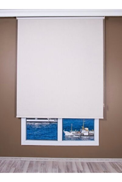 YS PERDE TASARIM Dekoratif Keten Blackout Karartma Güneşlik Stor Perde Alümin...