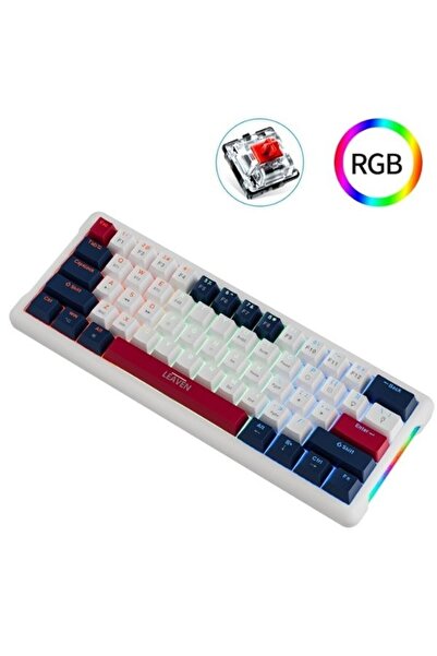 Sarftech K610 RGB Red Switch 61 Tuş Mini Gaming Oyuncu Kablolu Klavye Red Switch