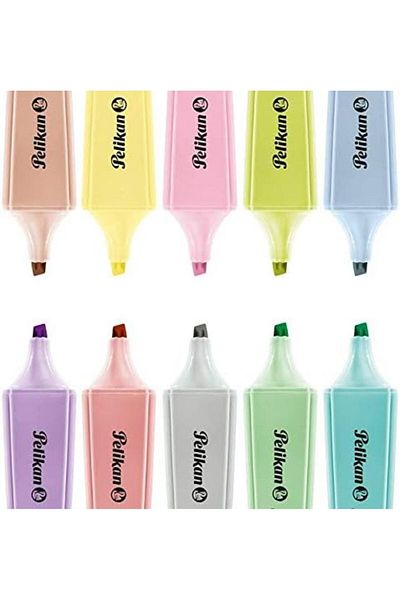 Pelikan Signal Pastel Highlighter, Water Based, Washable, 10 colors