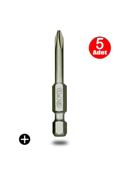 ALETÇANTAM Gfb Bits Yıldız Uç Vidalama Matkap Ucu Ph1 x 50mm - 5 Adet