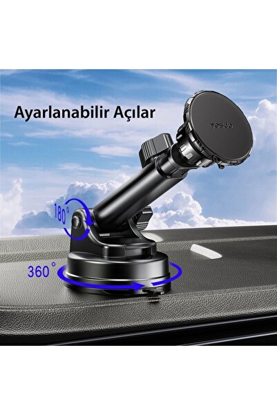 Asfal 2in1 Mıknatıslı Telefon Tutucu Torpido, ve Cama Yapışır Izgara Uyumlu A...