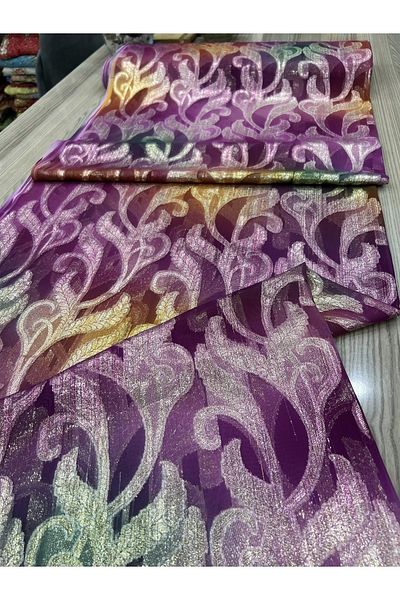 OsmanKumaşDantel Shiny Embroidered Chiffon