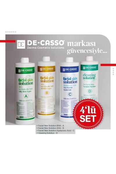hydrafacial Solüsyon 4'lü Set