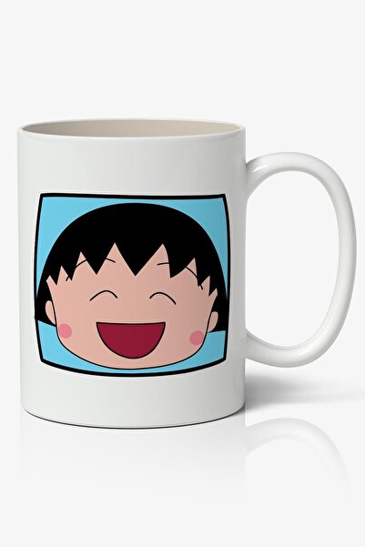 Anime Marketi كوب أبيض مطبوع عليه رسوم متحركة Momoko Sakura