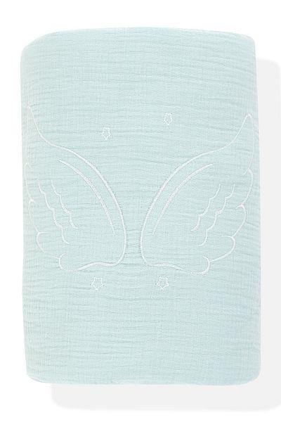 Wellgro Muslin Baby Blanket Mint