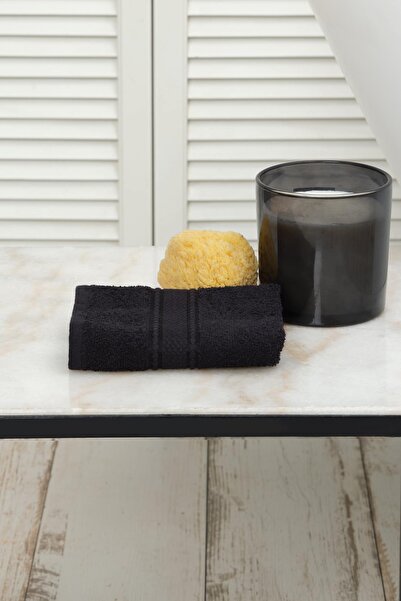 Karaca Home Daily Soft Чорний 100% бавовняний рушник 30x50 см
