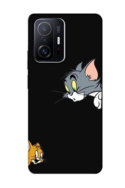 frondcase حافظة لهاتف Xiaomi Mi 11T توم وجيري باللون الأسود