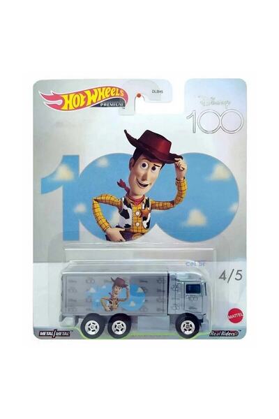 HOT WHEELS DLB45 Hot Wheels Premium Disney 100 Woody Hiway Hauler HKC95