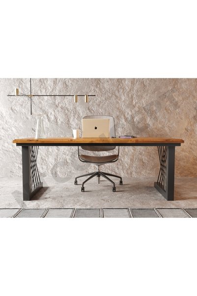 NT Concept Ntconcept Tron Doğal Ağaç Ofis Masası(85CM-160CM)