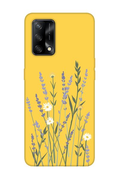 frondcase Oppo A74 Lavanta Sarı Telefon Kılıfı