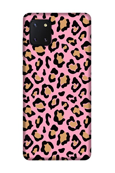 frondcase Samsung Note 10 Lite Leopar Desen Pembe Telefon Kılıfı