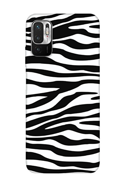 frondcase حافظة هاتف لهاتف Redmi Note 10 5G بنمط الحمار الوحشي باللون الأسود