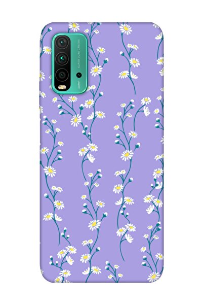 frondcase Redmi 9T Papatya Sarmaşığı Lila Telefon Kılıfı
