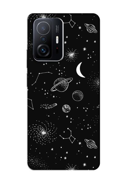 frondcase حافظة لهاتف Xiaomi Mi 11T الكواكب باللون الأسود