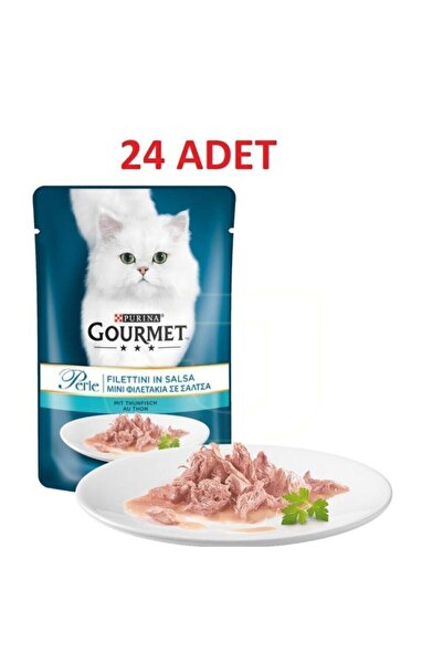 Gourmet Gourmet Perle Izgara Ton Balıklı Yaş Kedi Maması 85 Gr 24 Adet