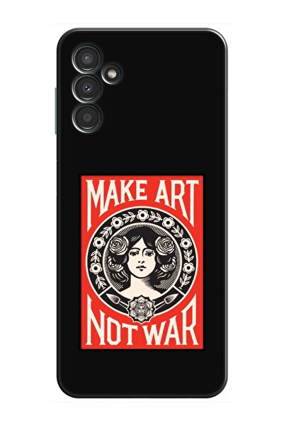 frondcase حافظة هاتف سامسونج A34 Make Art Not War باللون الأسود