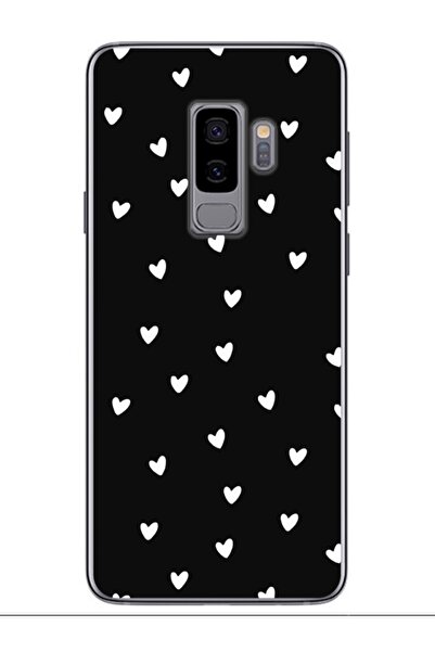 frondcase Samsung S9 Plus Minik Kalpler Siyah Telefon Kılıfı