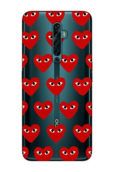 frondcase حافظة هاتف اوبو رينو 2 Z عيون على شكل قلب