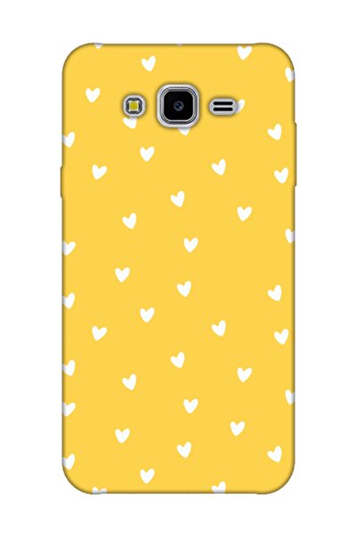 Samsung J7 Core Tiny Hearts Yellow Phone Case