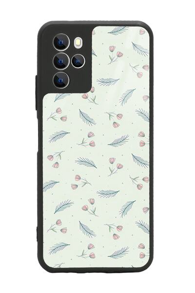 Spoyi Omix X700 Yeşil Yapraklı Tasarımlı Glossy Telefon Kılıfı