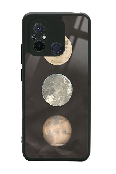 Spoyi Xiaomi Redmi 12C Night Moon Tasarımlı Glossy Telefon Kılıfı