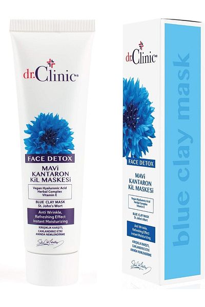 Dr. Clinic Face Detox Blue St. John's Wort Clay Mask (100 ml)