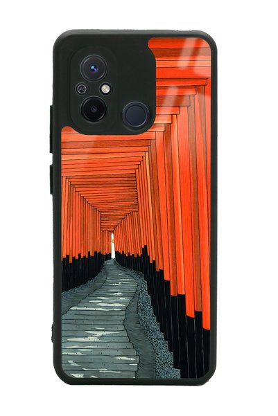 Spoyi Xiaomi Redmi 12C Glossy Phone Case with Pastel Windows Design