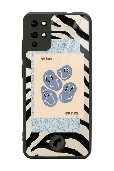 Spoyi Reeder S19 Max Glossy Phone Case with Zebra Emoji Design