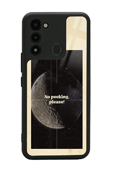Spoyi Tecno Spark 8c Peeking Tasarımlı Glossy Telefon Kılıfı