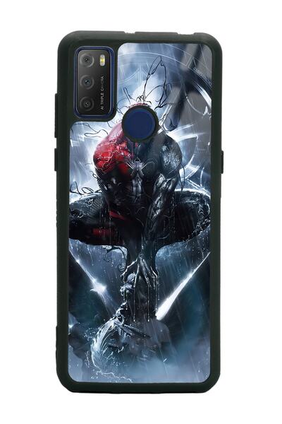 Spoyi Tcl 20E Spiderman Design Glossy Phone Case