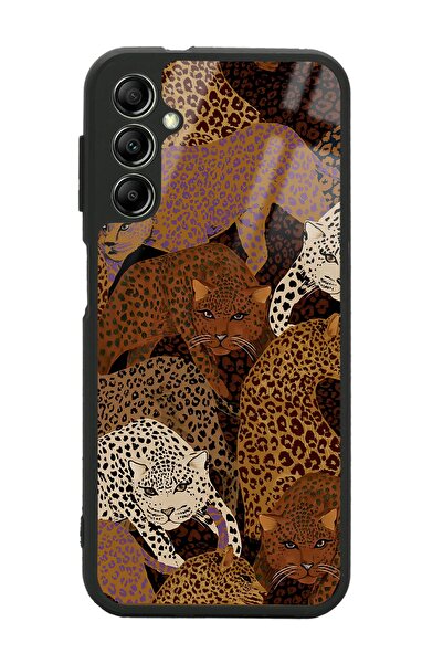Spoyi Samsung A34 Leoparlar Tasarımlı Glossy Telefon Kılıfı