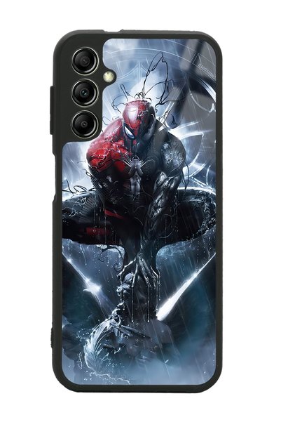 Spoyi Samsung A14 Glossy Phone Case with Spiderman Design