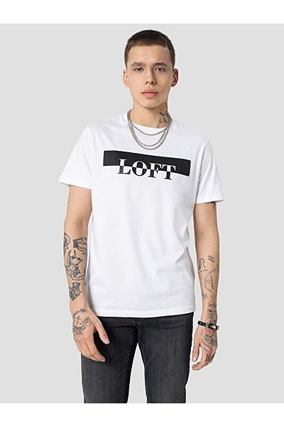 Loft 2032083   Regular Fit Sleeve T-Shirt - White, St06456-M